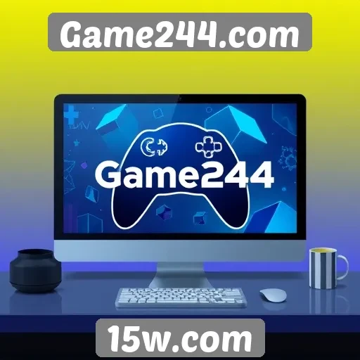 Experiência do usuário no site Game244.com em destaque